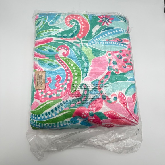 Lilly Pulitzer Lounge Towel Pink Blue Green Floral Paisley LIL-HO-061 40x72 NEW - Picture 9 of 16
